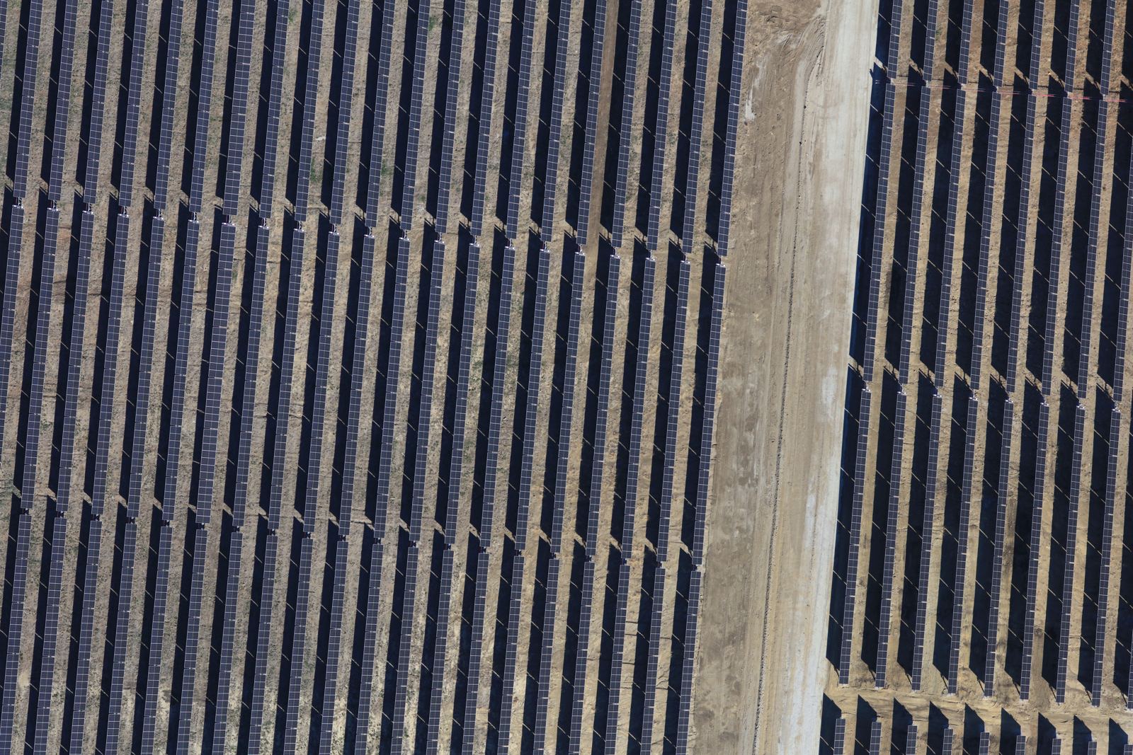 Aerial orthomosaic capture of a solar site from a Horizonview flight