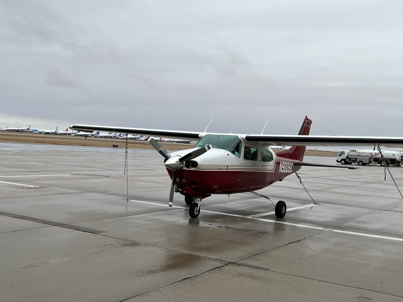 Horizonview's Cessna T210N on the ramp