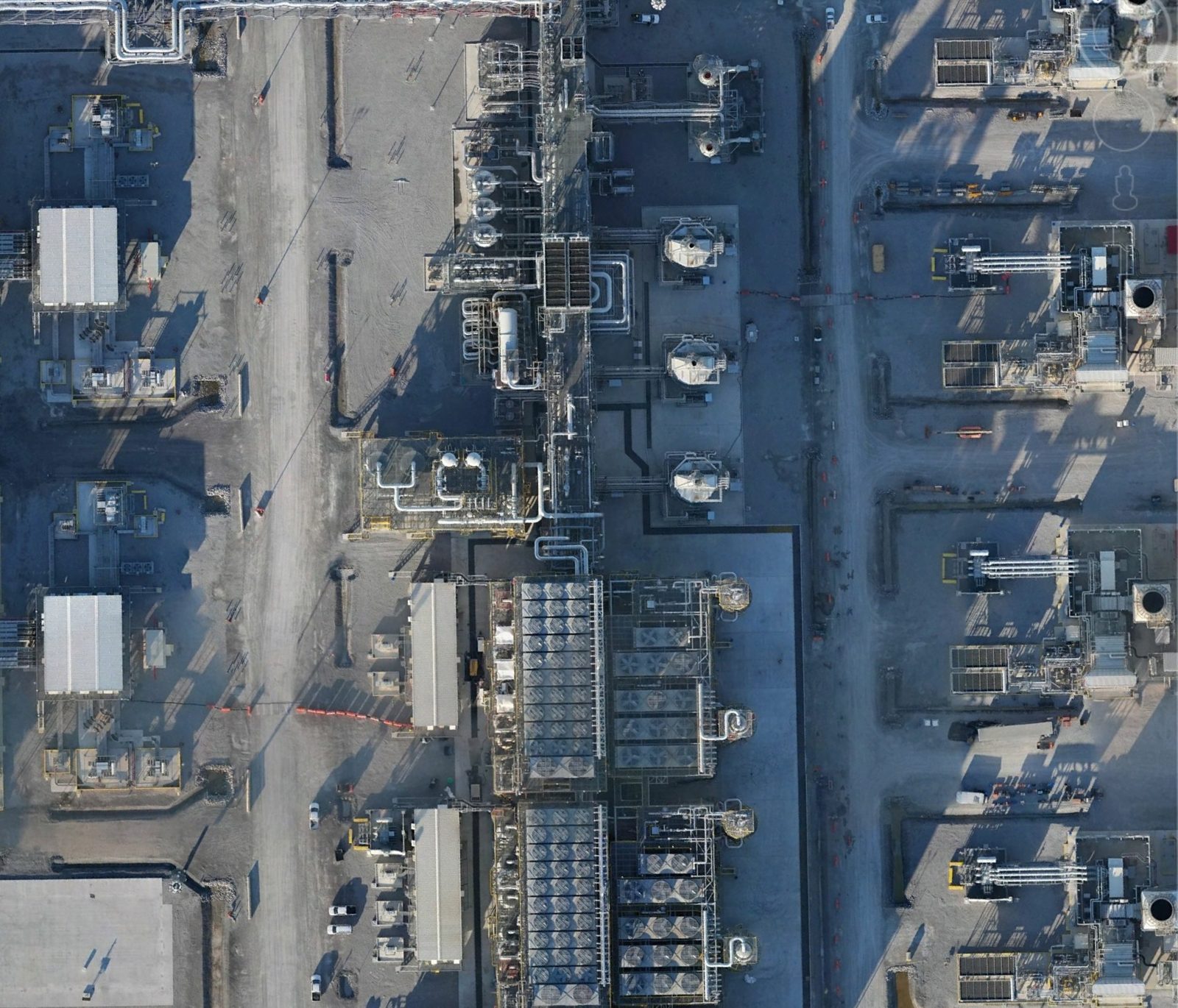 RGB orthophotography of an LNG facility