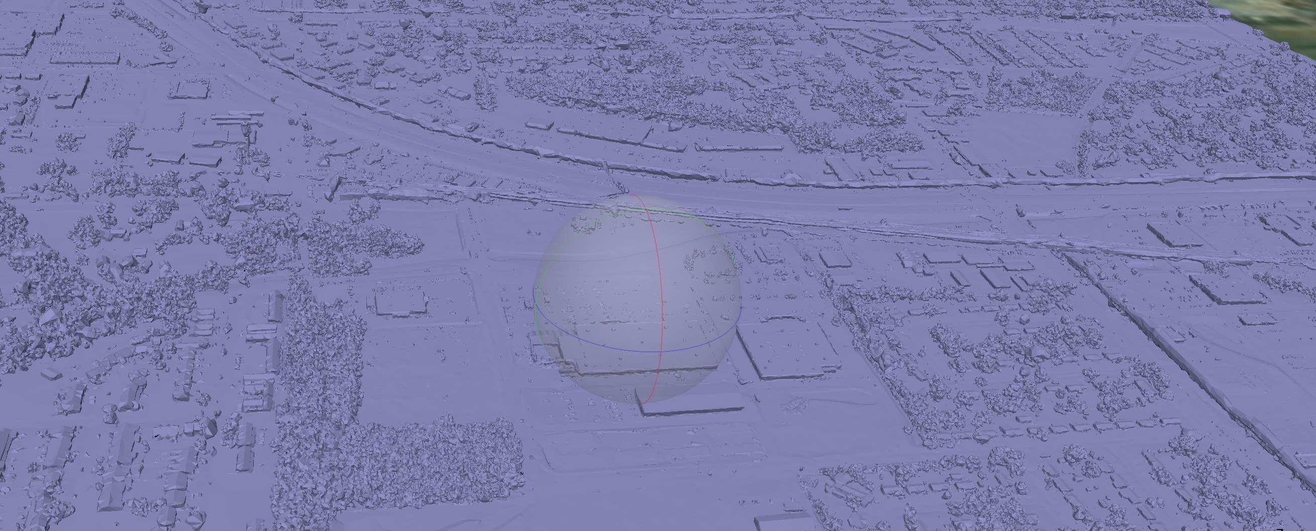 3D point cloud reconstruction of an urban area